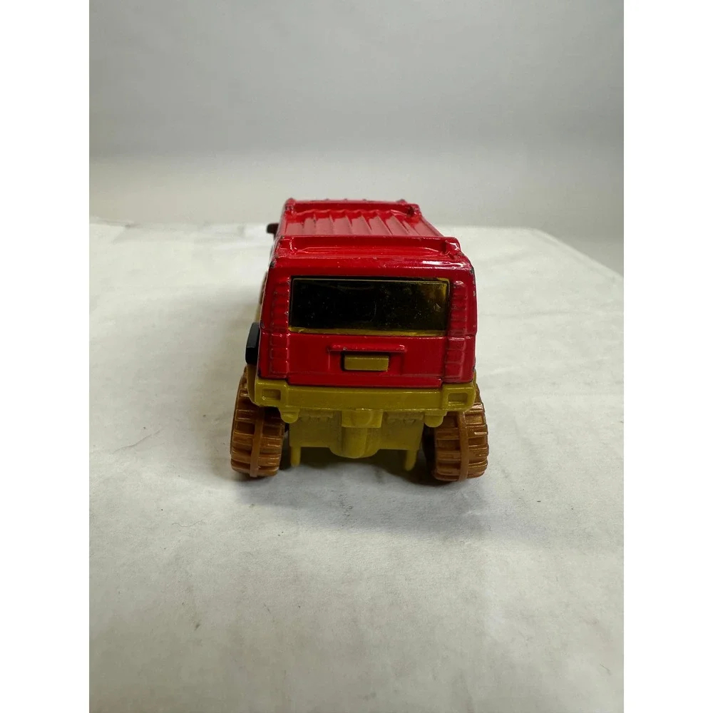 Hot Wheels Red Hummer H2‎ Monster Truck Toy Car Gold Wheels Collectible